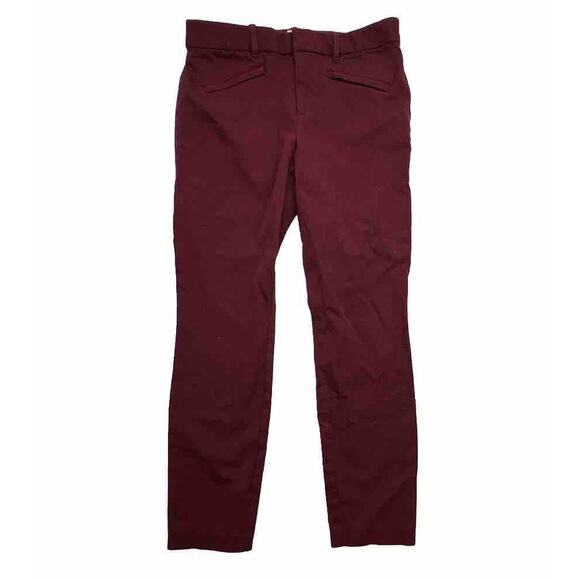 GAP Pants - Gap Pants Womens Size 6 Regular Maroon Signature Skinny Ankle Mid Rise Stretch